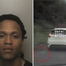 Watch as drug dealer hurls heroin from car window during high-speed M6  chase