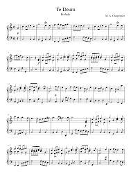 The te deum is found in the first part of the psalterium ordinarium, etc. Prelude To Te Deum In C Major Charpentier Sheet Music For Organ Solo Musescore Com
