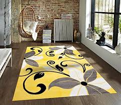 T1014 Yellow Gray White 7 10 X 10 2 Floral Oriental Area Rug Carpet Yellow Area Rugs Contemporary Area Rugs Decor