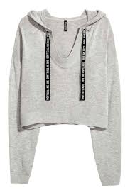 Kapusonlu Ince Triko Kazak Gri Kircilli Kadin H M Tr Clothes Fashion Fashion Outfits