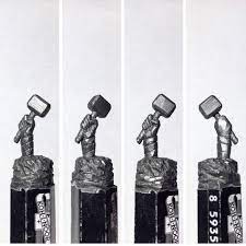 hummer hand figure pencil sculpture etsy pencil carving sculpture pencil