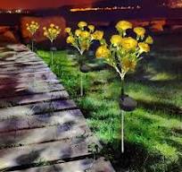 Ikohbadg Colorful Solar Flower Lights for Outdoor Garden ...