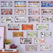 Florida license plates old license plates license plate art licence plates diy luz decoration restaurant lampe retro recycling deco retro. Vintage Retro Vintage Metal Tin Sign Car License Plates Plaque Garage Bar Diner Restaurant Coffee Wall Stickers Decor 15 30cm Sign Plate Decorative Wall Plaquedecorative Plaque Aliexpress