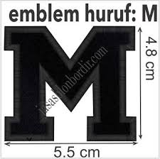 verse d f#m g bagai langit dan bumi d f#m g yang tak pernah sealam d f#m g bagai hitam dan putih d f#m g yang tak pernah sewarna bm g bm g hanya kita yang merasakannya. Emblem Bordir Huruf Hitam Flanel Lazada Indonesia