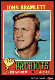 The back of John Bramlett's 1971 football card indicates that in 1967 he  lead all linebackers in interceptions which is false.