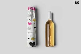Free Psd Wine Bottle Packaging Wrapper Mockup Packagingmockup Packagingwrapper Packagingwrappermock Wine Bottle Packaging Bottle Packaging Free Logo Mockup