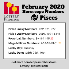 Pisces Lucky Lottery Numbers For January 2020 From The Lottery Predictor Horoscope Numbers Lottery Horosco Lottery Numbers Lottery Lucky Numbers For Lottery