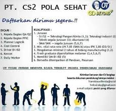 3 plaza tol pandaan, pandaan pasuruan. Pt Cs2 Pola Sehat Pabrik Teh Gelas Lowongan Kerja Pandaan Pasuruan Facebook