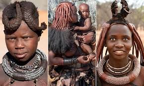June 05, 2021, 20:16 gmt. Namibia S Isolated Himba Tribe Use Bright Clay To Create Incredible Hairstyles And Make Up Daily Mail Hair Styles Kids Braided Hairstyles Braided Hairstyles