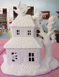 Ceramic Haunted House Ceramic Bisque House Bisque Ceramic Etsy Ceramic Bisque Ready To Paint Ceramics Ceramic Painting