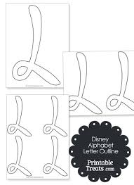 Disney letter l coloring pages. Printable Disney Letter L Outline Printable Treats Com