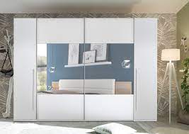 Weitere ideen zu schiebeschrank, schrank, schlafzimmer schrank. Schwebeturenschrank Mega Schiebeturen Schrank Kleiderschrank Weiss Spiegel 3m Ebay
