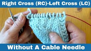 Check spelling or type a new query. How To Knit The Right Cross Rc And Left Cross Lc Decorative Stitches