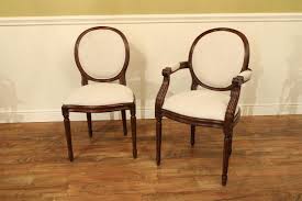 Settle down for family meals and dinner parties with a dining table from our collection. French Style Round Back Dining Chairs Solid Mahogany Chairs