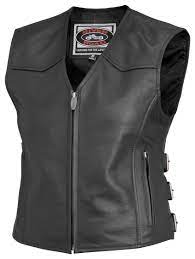 River Road Women S Plains Leather Vest Chaleco De Cuero Chalecos Casacas