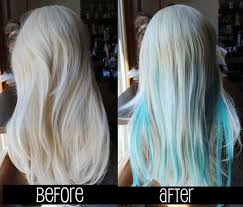 When choosing highlights for darker hair, keep in mind that the lighter you go, the stronger the contrast will be. Blonde With Blue Highlights Hair Styles Blonde Hair With Blue Highlights Blue Hair Streaks