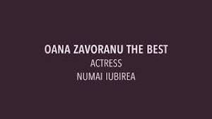 A urmat colegiul național i. Oana Zavoranu Numai Iubirea Youtube
