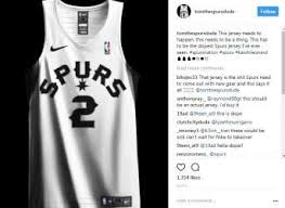 Display your spirit with officially licensed san antonio spurs city jerseys, shirts and more from the ultimate sports store. Nba Quietly Releases New Spurs Jersey Design