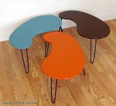 Retro Kidney Shaped Tables By Lunar Lounge Design Mid Century Modern Coffee Table Mid Century Coffee Table Coffee Table