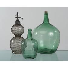 The basket weaving and the bottle are in great vintage condition. Antique V Ayelense Green Glass Demijohn Chairish