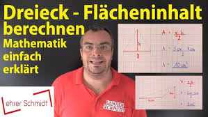 Flächeninhalt des dreiecks stumpfwinklige dreiecke. Dreieck Flacheninhalt Berechnen Lehrerschmidt Youtube