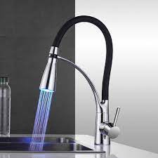 In stock & ready to ship. Led Black Kitchen Sink Faucet Mixer Tap