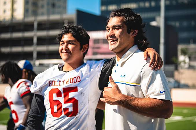 Rams' Puka Nacua Visits Local High School Football Coach with Cancer  (Exclusive)
