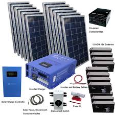 Best portable solar generator for camping: 3300 Watt Solar 12 000 Watt Pure Sine Power Inverter Charger 48vdc 120 240vac Off Grid Kit