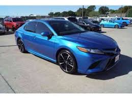 The camry is easy to drive and offers a comfortable ride along with nimbler handling than most classmates. Toyota Camry Xse 2614 Miles Blue Xse 4dr Sedan 8 Speed 2019 Used Classic Cars