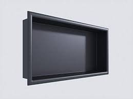 No Tile Needed Shower Shelf Wall Insert Black Metal Shower Niche Shower Shelves Bathroom Accessories