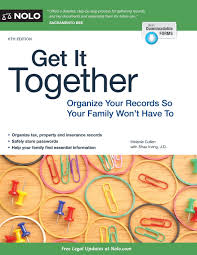 Family organizer is a daily planner that presents your events and due dates in a convenient format. Buy Get It Together Organize Your Records So Your Family Won T Have To Book Online At Low Prices In India Get It Together Organize Your Records So Your Family Won T Have