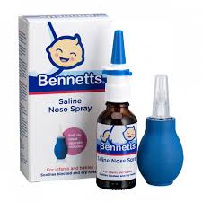 Luckily, a saline (salt water) nasal spray can get you through nasal congestion from cold or allergies. Saline Nose Spray With Aspirator Babies R Us Online