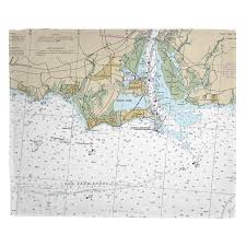 Ct Old Saybrook Ct Nautical Chart Blanket In 2019 Island