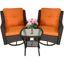 There are over 12 special value prices on wicker rocking chairs. Patio Swivel Glider Rocking Chair Set Of 2 For Patio Porch Metal Frame Weather Resistant Cushions Outdoor Rattan Bistro Sets Wicker Coffee Table For Small Space Deck Porch 350 Lbs Walmart Com