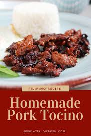 How To Make Tocino Filipino Cured Sweet Pork At Home Tocino Recipe Recipe Sweet Pork Recipes Filipino Recipes