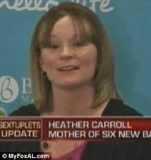 Mother of sextuplets Heather Carroll reveals how she ate 6,000 calories a  day to keep them alive