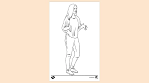 It develops fine motor skills, thinking, and fantasy. Free Teenage Girl Speaking Colouring Colouring Sheets