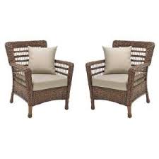Hampton Bay Mill Valley Fully Woven Patio Lounge Chair With Parchment Cushion 153 002 Lc The Home Depot In 2020 Wicker Patio Chairs Lounge Chair Outdoor Patio Lounge Chairs