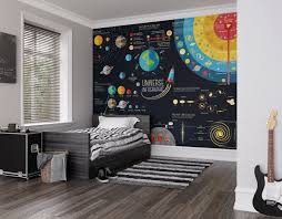Scientific Universe Photo Wallpaper Mural Kids Bedroom Outer Etsy Kids Room Wallpaper Kid Room Decor Childrens Bedrooms