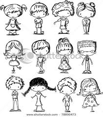 Cartoon Drawings Of Children Stock Vector 78890473 Shutterstock Cartoon Drawings Of People Doodle Drawings Drawings Kids naturally have the urge to draw.