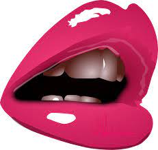 Cartoon Lips Clip Art 429958 Png 2394 2254 Pink Lips Purple Pillows Pink Posters