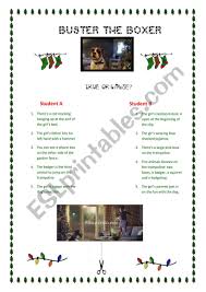 Buster The Boxer A Christmas Video Lesson Part 2 Esl Worksheet By Marta Veiga