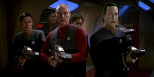 He is in the grand promenade today visiting one of his suppliers. Star Trek First Contact 1998 St Re 08 1996