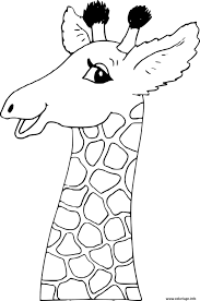 1) dessinez un rectangle qui définira les proportions et les limites du dessin choisi. Coloriage Cou Et Tete D Une Girafe Dessin Girafe A Imprimer
