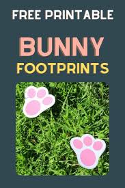 Item details digital download (1 pdf) materials instant download print this bunny feet template (medium size) that you can trace or cut out. Free Printable Easter Bunny Footprints Clean Eating With Kids