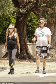 Happy with goldie hawn for over 38 years. Goldie Hawn And Kurt Russell Brave The Heat As They Keep Fit On A Walk During Quarantine Break Daily Mail Online