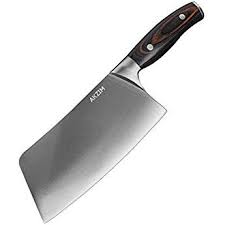 Deeplee Couperet De Cuisine Akzim Couteau Du Chef Chinois Avec Poignee Ergonomique Pour Maison Et Restaurant Couteau De C Couteau Chef Acier Inoxydable Couteau