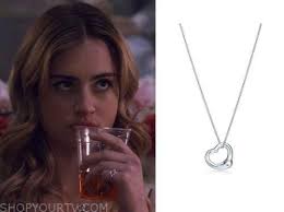 Tell Me Lies: Season 1 Episode 2/3/4/5 Lucy's Silver Tiffany Heart Necklace