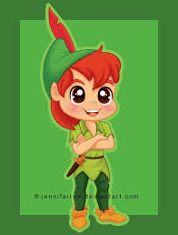 Chibi Peter Pan By Jennifairyw Cute Disney Drawings Chibi Disney Kawaii Disney