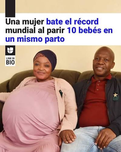 👶🏻 🍼 Una #mujer dio a luz diez #bebés por cesárea y marcó un nuevo  #récord mundial en el número más alto de bebés nacidos y supervivientes de  un mismo parto, según